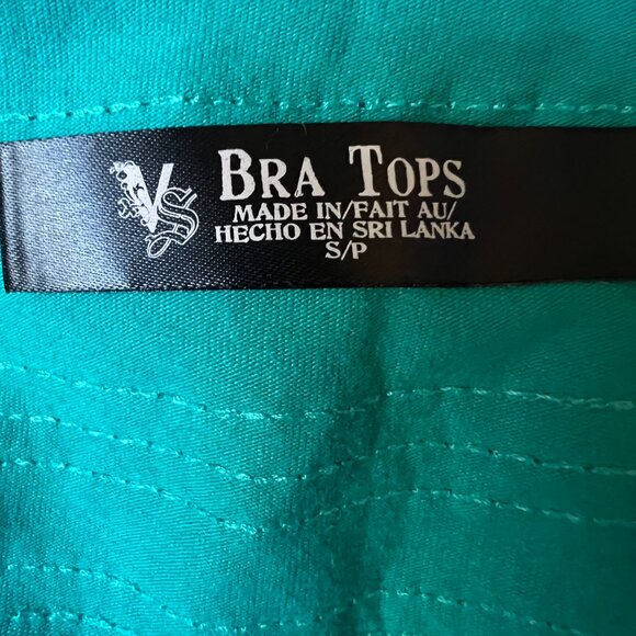 VS Bra Tops Teal Sequin Halter Mini Dress – Size S - Picture 8 of 8